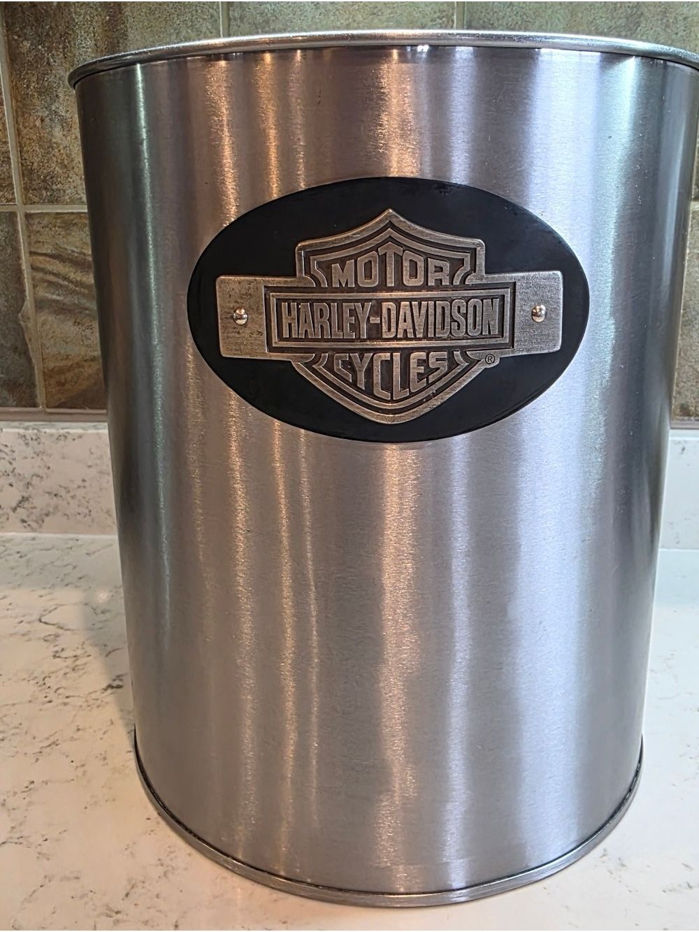 Hallmark Harley Davidson Trash Garbage Can Vintage